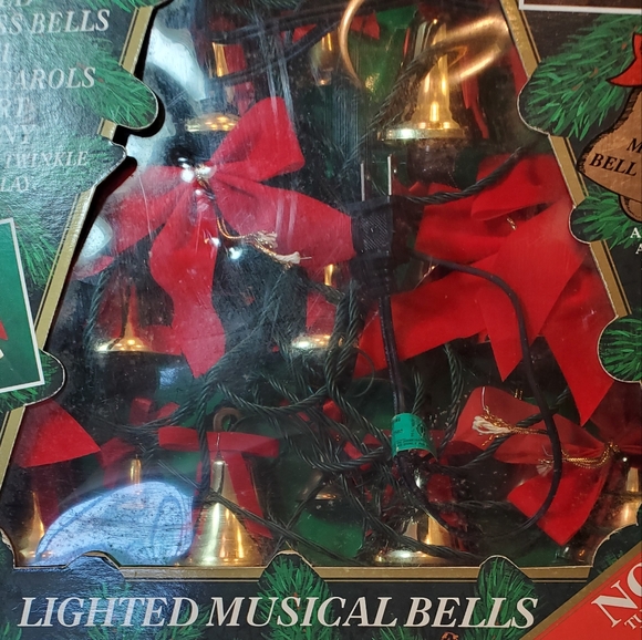 Bells Of Christmas Vtg 1992 Mr Christmas Musical Brass Bells Remote Control - Picture 3 of 14